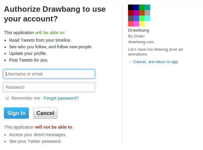 Allow Draw! access